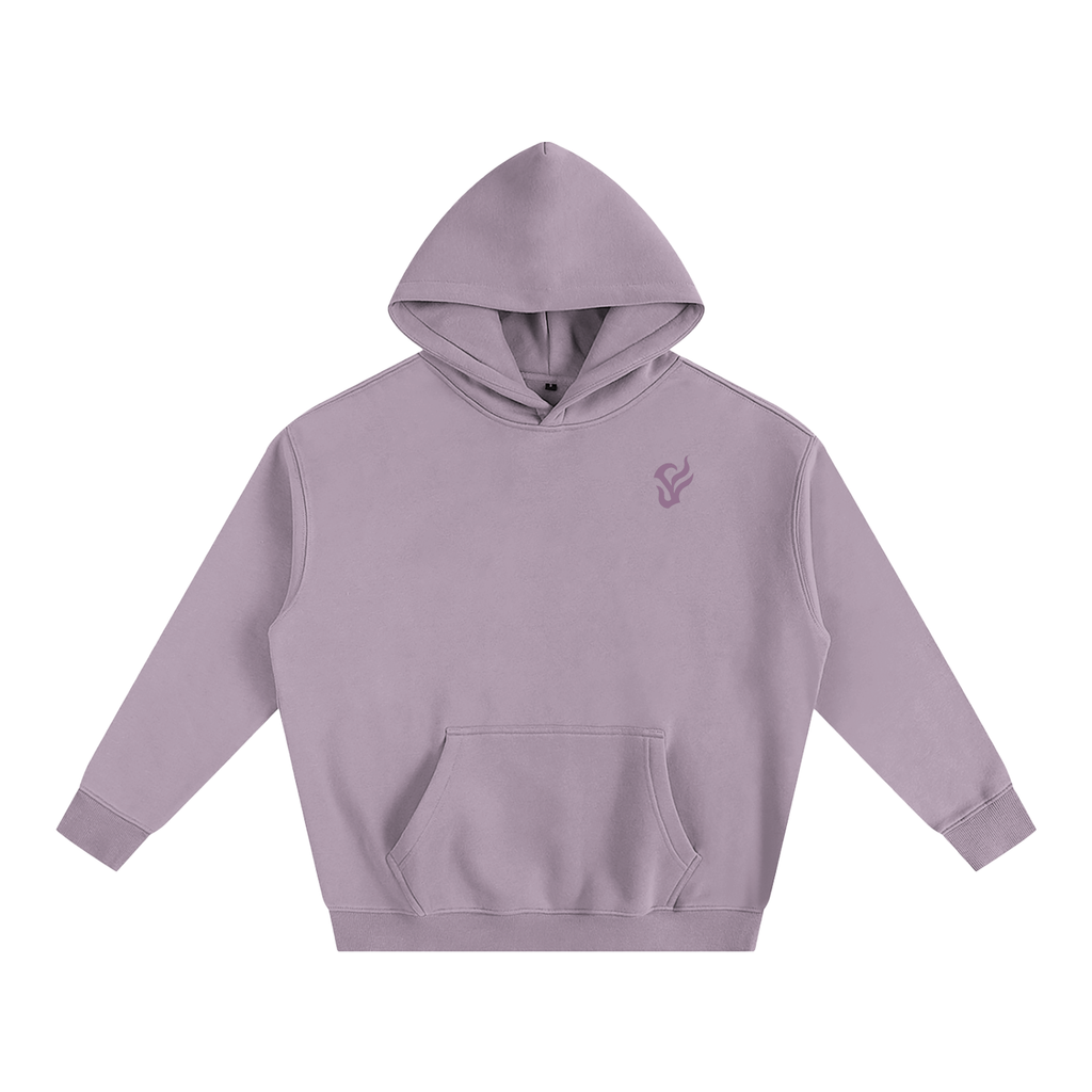 Oversize Fleeced Hoodie Dark Pink