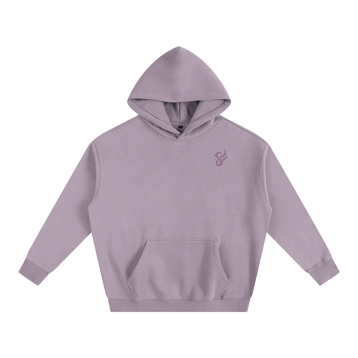 Oversize Fleeced Hoodie Dark Pink