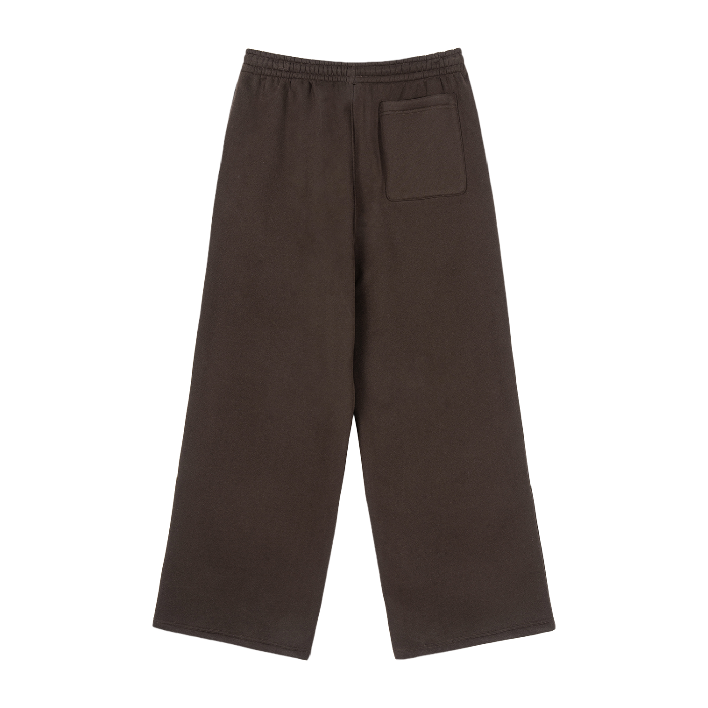 Fleece Downstrip Straight-Leg Sweatpants Brown