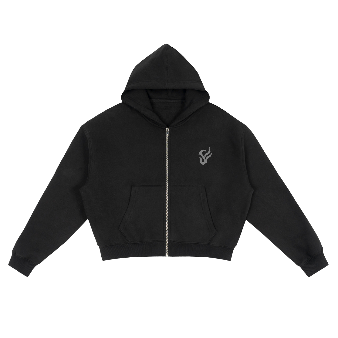 Fleece Zip-U Hoodie Black