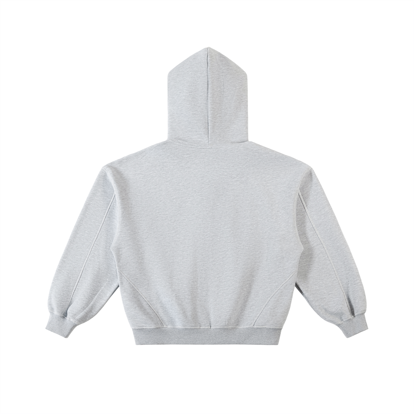 Fleece Zip Hoodie Gray