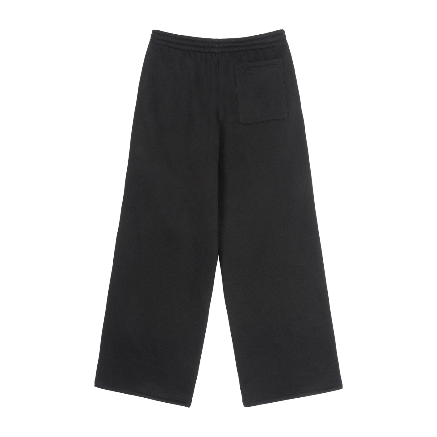 Fleece Downstrip Straight-Leg Sweatpants Black