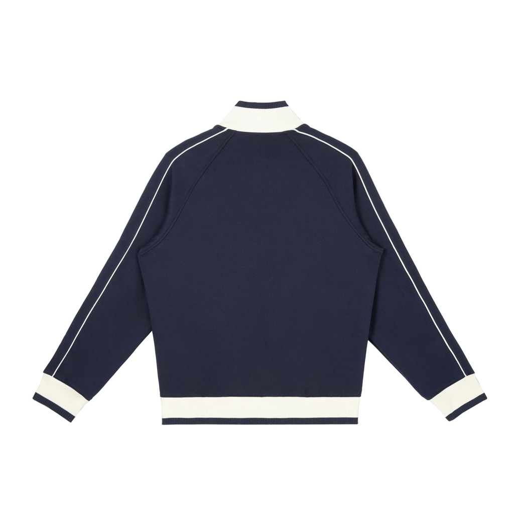 Color Block Raglan Sleeve Zip Track Jacket