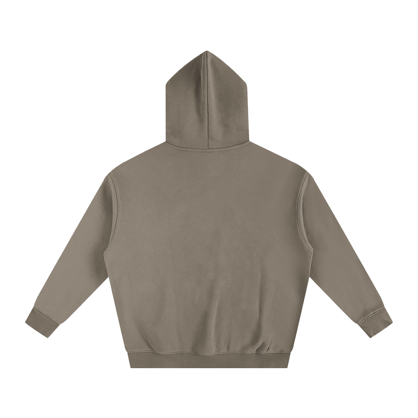 Oversize Fleeced Hoodie Dark Cofee